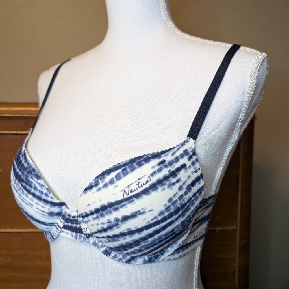 Nautica Beach Tie Dye Push-Up Bra 34B